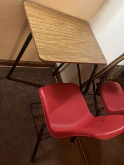 Desk With Chair Attached Student Adult School $100