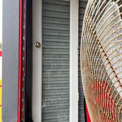 10ft Solid Wood  n Glass Doors Ready For Mounting 