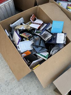 Huge Box Of Phone Cases Screen Protectors Watch Bands 