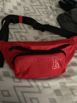 Red bag by pink