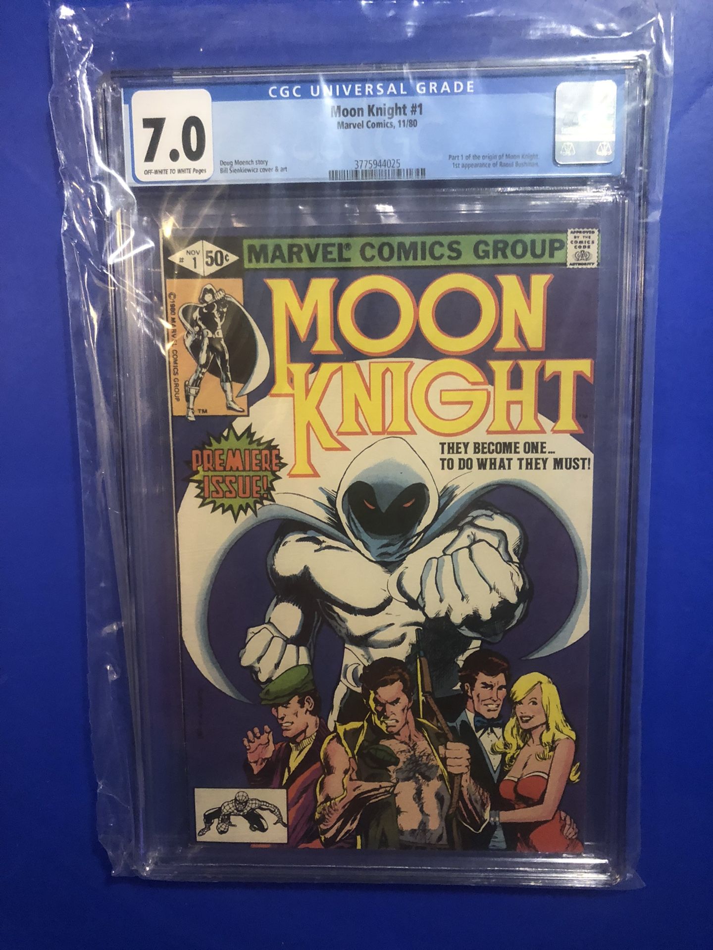 Moon Knight #1 CGC 7.0 Origin & 1ST APPEARANCE Raul Bushman Marvel Comics 1980