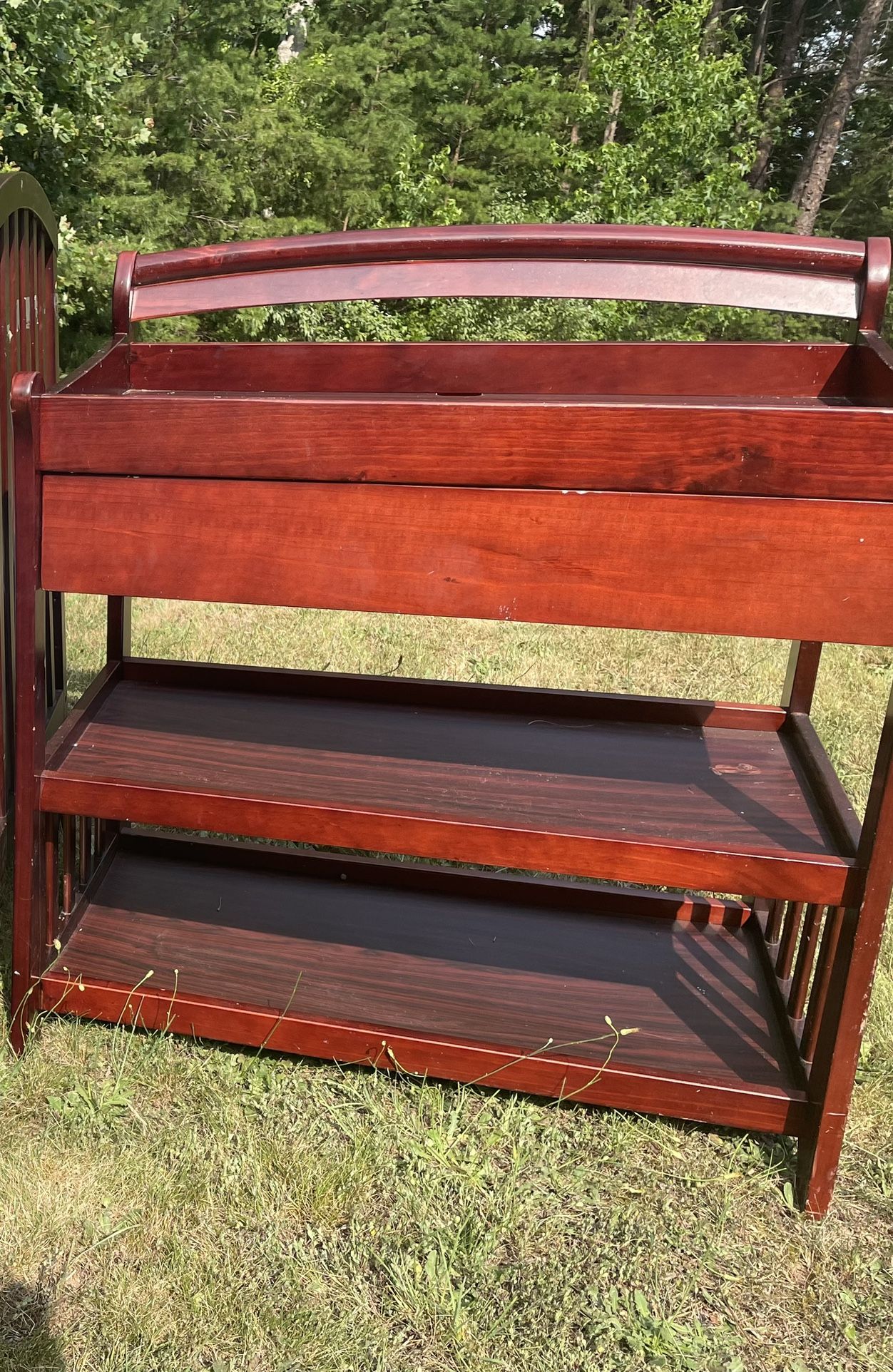 Changing Table W Drawers And Shelves