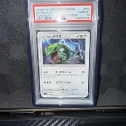 (Pop 35!) Rayquaza Rockruff Full Power Deck #010 PSA 10