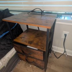 Night Stand With USB And Power Outlet