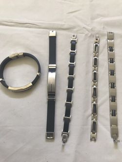 Stainless steel bracelets for men $10 each