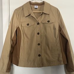 Cabi Tan Two Toned Jacket