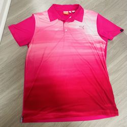 Pink Puma Golf Shirt 