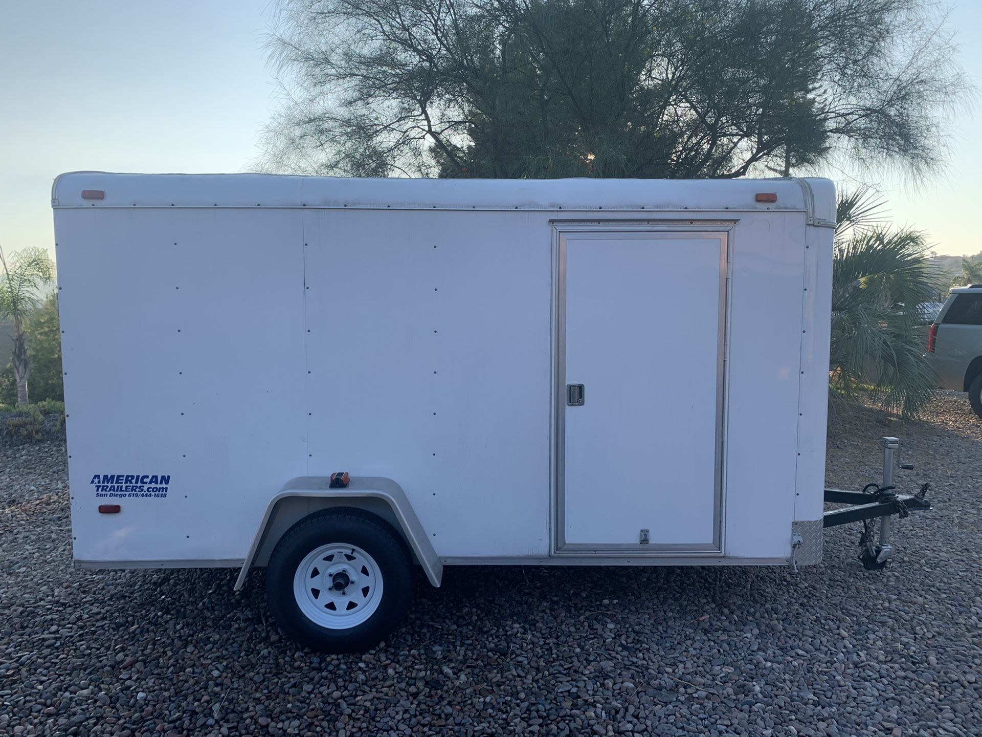 Texas 6 ft x 12 ft Enclosed Trailer - New Tires