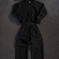 Black sweat suit