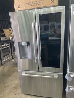 Samsung Bespoke AI Counter-Depth AutoView Zero Clearance Fit 24-cu ft 36-in Wide with Dual Ice Maker ( Fingerprint Resistant Stainless Steel ) ENERGY 