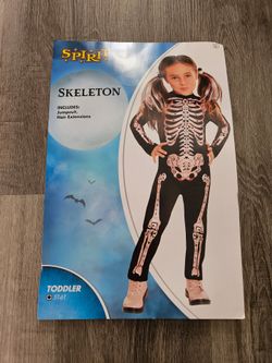 Halloween costume used skeleton size 2 +