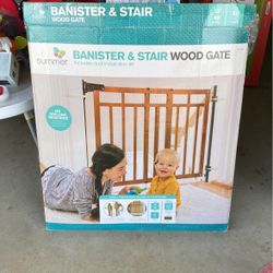 Banister & Stair Wood Gate - Summer 
