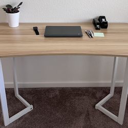Beige Computer Working Table Desk