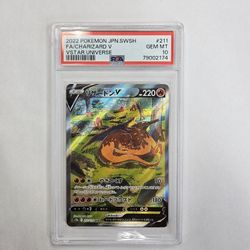 Charizard V #211 Japanese PSA 10