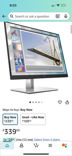 HP E24i G4 24inch - monitor brand new