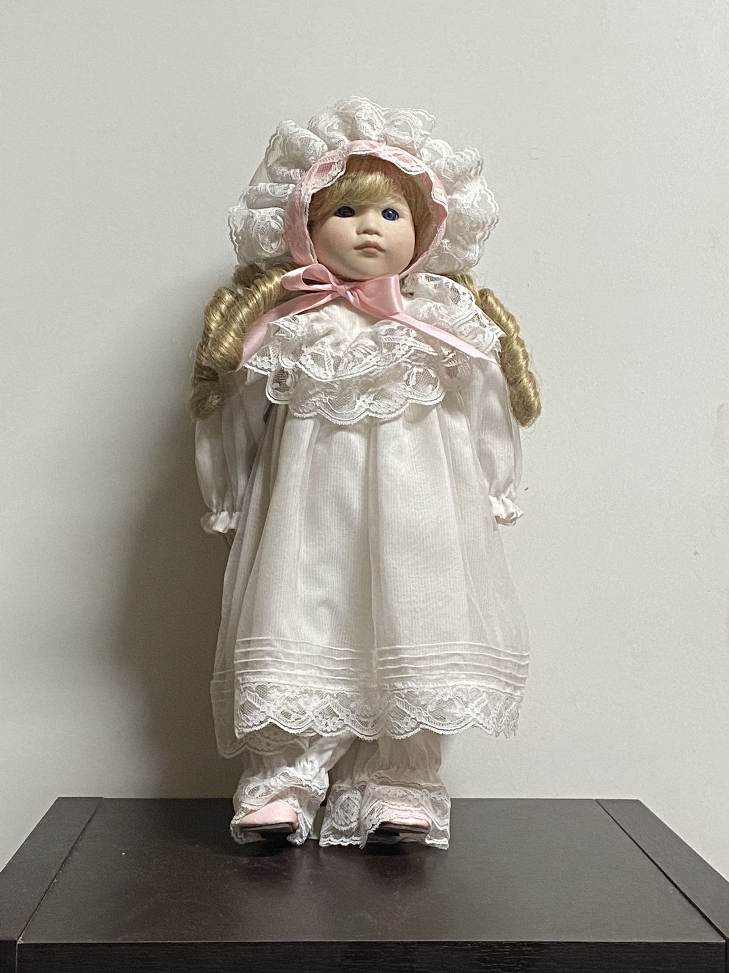 Vintage Porcelain Doll By Pauline Bjonness-Jacobsen 18” Chloe