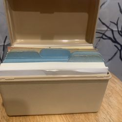 Free-index Cards With Plastic Case