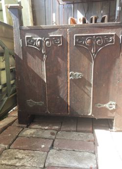 Antique wood cabinet