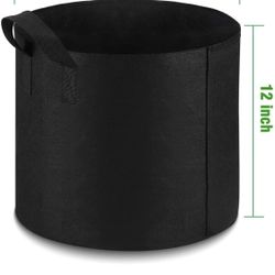 10 Gallon Grow Bags Heavy Duty Thickened Nonwoven Fabric Pots with Durable Handles