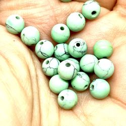 6mm Howlite Beads