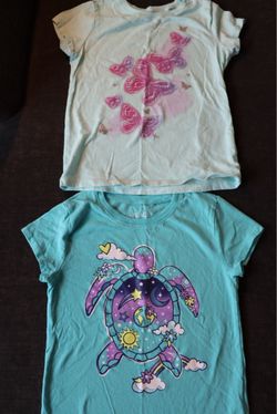 Girls Graphic T-Shirts Bundle of 2