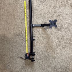 Extended 32” VESA Monitor Mount with Arm and Clamp