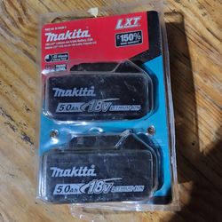 Makita Battery 5.0 Ah 2-pack 