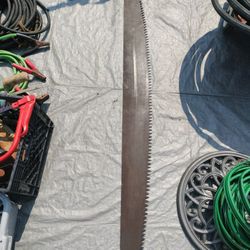 Vintage  Two Man Cross Cut Saw