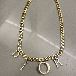 Gold Dior Chain