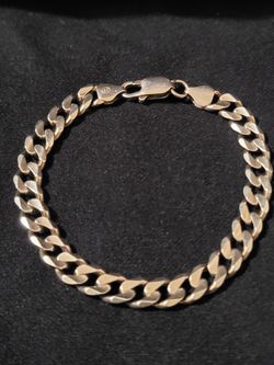 Solid 925 Stamped Sterling Silver Chain  Bracelet With Lobster Clasp! Heavy Duty! 