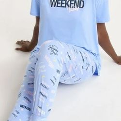 Women's and Women’s Plus Sleep Tee and Joggers Pajama Set, 2-Piece, Sizes .SMALL, XL and 3XL...NEW WITH TAGS