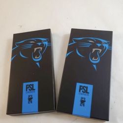 2 Carolina Panters PSL owners gift set boxes, memorabilia. 