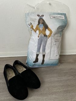 Bunny Rabit Costume - Alice in Wonderland Theme party outfit & shoes