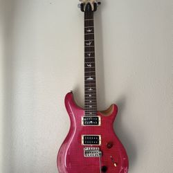 PRS SE Custom 24 electric guitar in Bonnie Pink finish