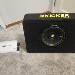 Kicker Comp C All In One 10inch Subwoofer Box W/Skar Audio Amp