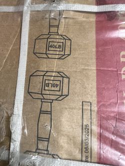 40lb Dumbbells - Pair, New