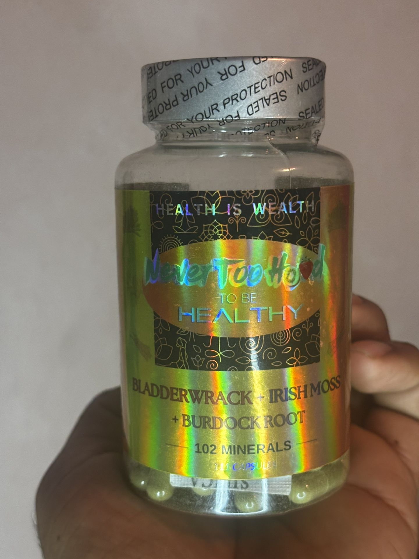 Bladderwrack, Irish Moss & Burdock Root Capsules