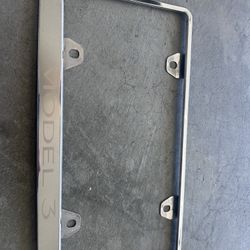 Tesla Model 3 License Plate Frame 