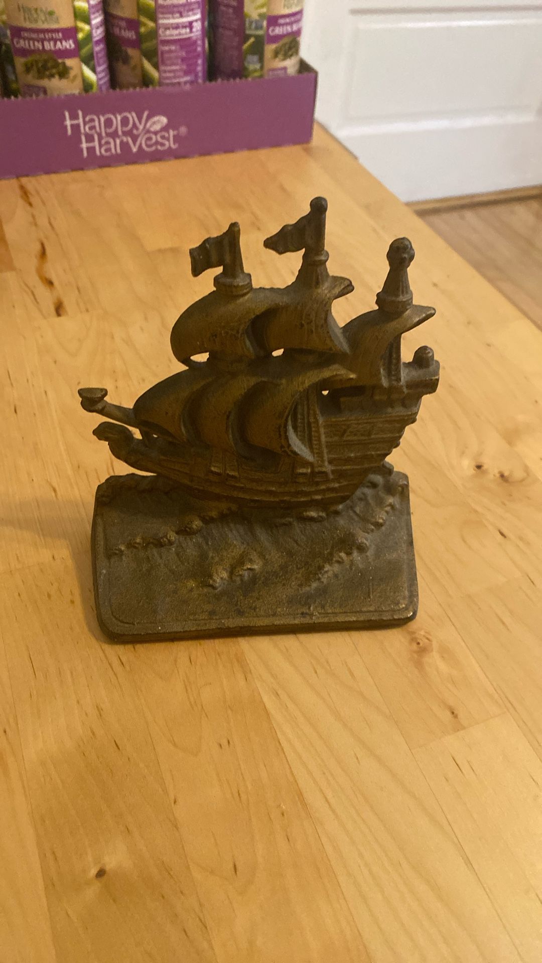 Vintage brass book end