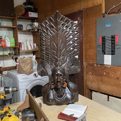 South American wood sculpture