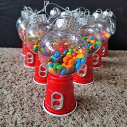 Homemade Gumball Machine Ornaments 