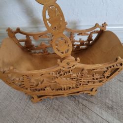 Handmade Scroll Basket