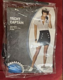 Women Halloween Costume Yatch Captain Large