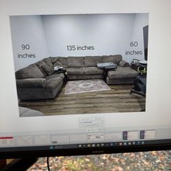 Grey Sectional Couch 