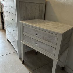 Farmhouse Dresser & Nightstand Set