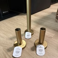 NWT crate & barrel candle taper holders 