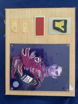 Jeff Gordon Picture With Race Used Tire 