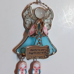 Mothers Are Angels On Earth Suncatcher Ornament