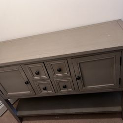 Grey Wooden Cabinet