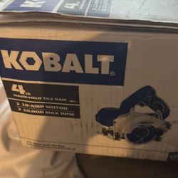 New kobalt hand held 4in tile saw